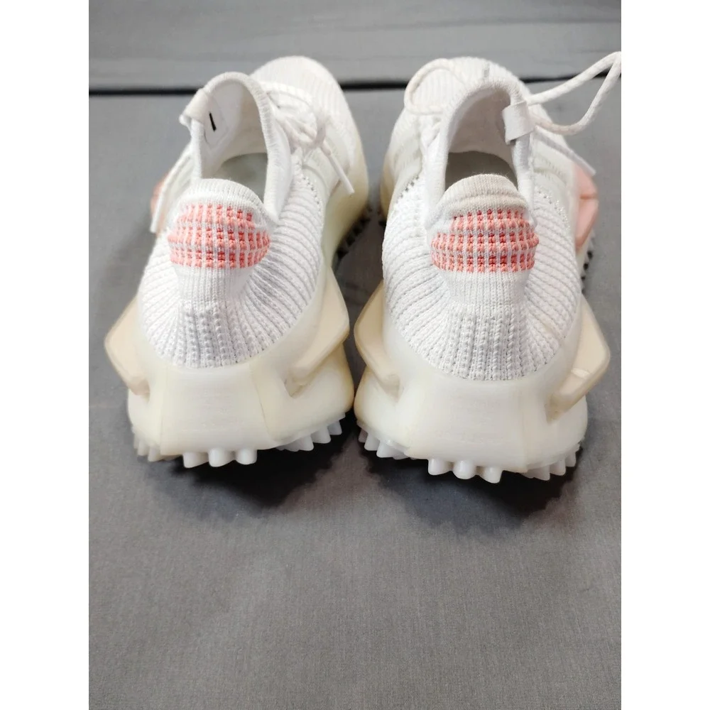 Adidas NMD S1 Primeknit White Dash Grey Solar Orange‎ Men'9 Lifestyle Sneakers